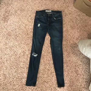 J Brand distressed skinny leg jeans